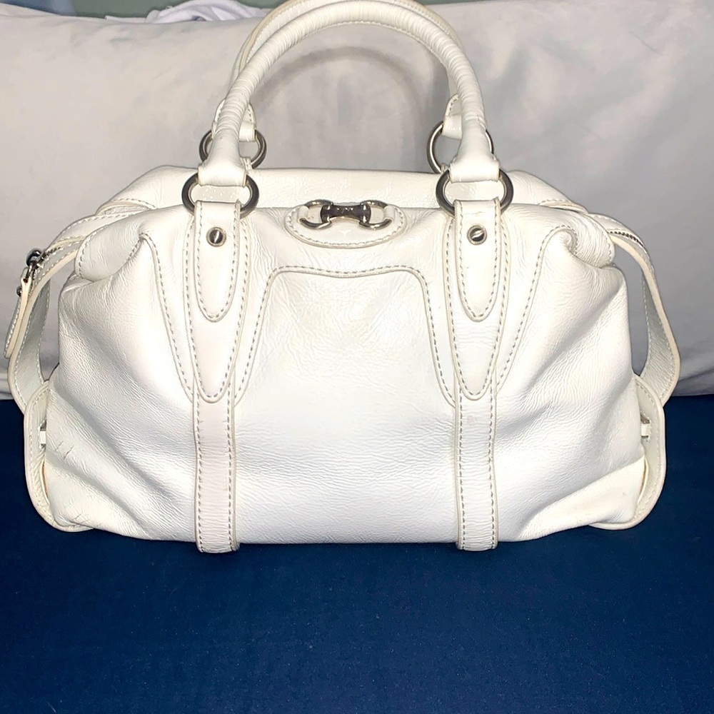 Michael Kors, winter white leather bag